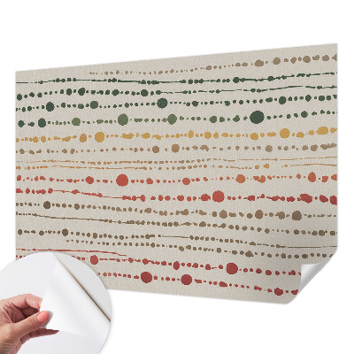Peel and stick wallpaper mural Colorful dots