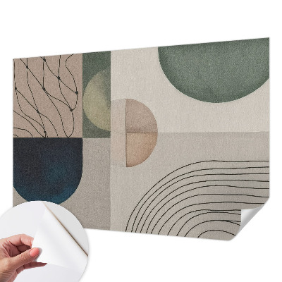 Peel and stick wall mural Geometric forms