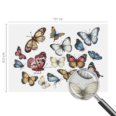Self-adhesive wall mural Paradise butterflies