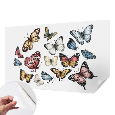 Self-adhesive wall mural Paradise butterflies
