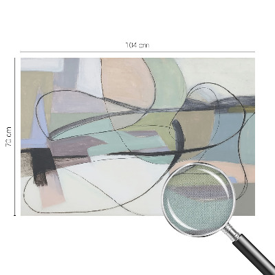 Self-adhesive photo wallpaper with a pastel lines pattern