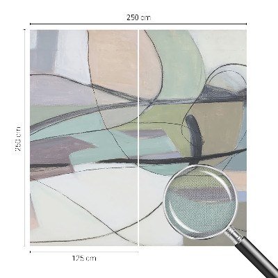 Self-adhesive photo wallpaper Pastel lines