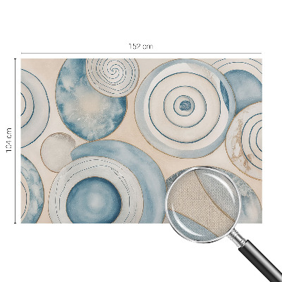 Peel and stick wall mural for living room Spiral vortices
