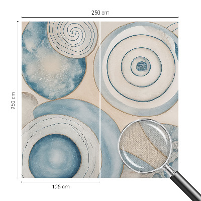 Peel and stick wall mural for living room Spiral vortices