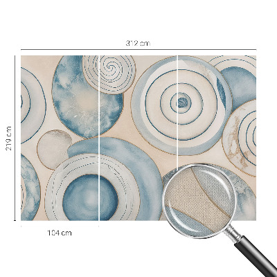Peel and stick wall mural for living room Spiral vortices