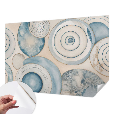Peel and stick wall mural for living room Spiral vortices