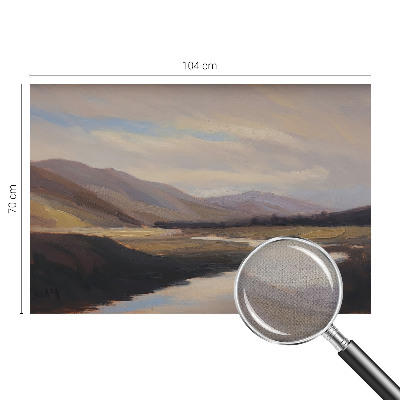 Removable wall mural featuring a natural, peaceful landscape