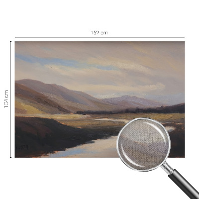 Removable wall mural featuring a natural, peaceful landscape