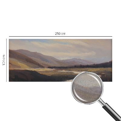 Removable wall mural featuring a natural, peaceful landscape