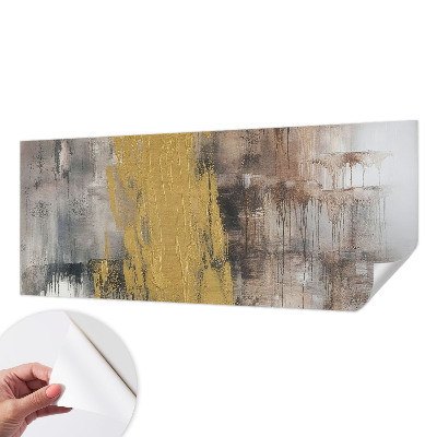 Peel and stick wall mural for bedroom with an abstract vision design