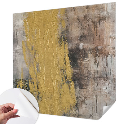 Peel and stick wall mural for bedroom with an abstract vision design