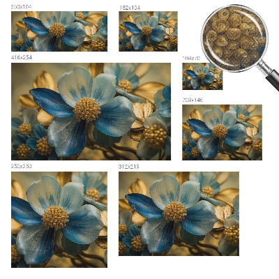 3D photo wallpaper mural Floral arrangement