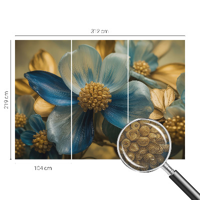 3D photo wallpaper mural with a floral arrangement design
