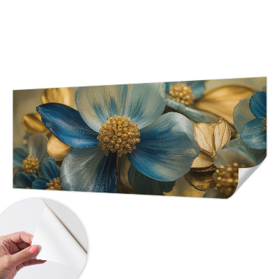 3D photo wallpaper mural with a floral arrangement design