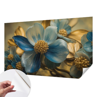 3D photo wallpaper mural with a floral arrangement design