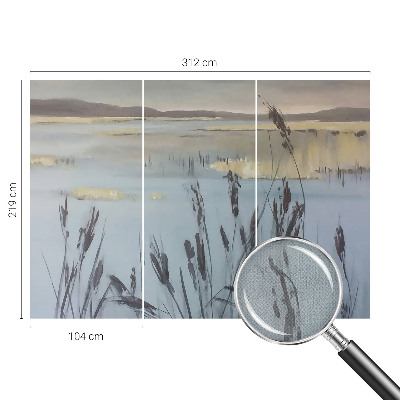 3D wall mural A calm lake