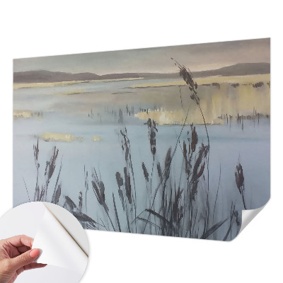 3D wall mural A calm lake