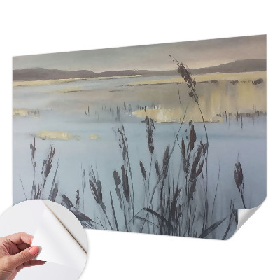 3D wall mural A calm lake