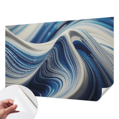 Baby room wall mural with a harmonious abstract design