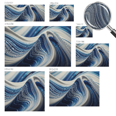 Baby room wall mural with a harmonious abstract design