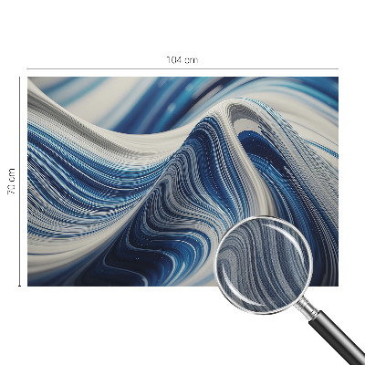 Baby room wall mural with a harmonious abstract design