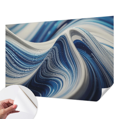 Baby room wall mural with a harmonious abstract design