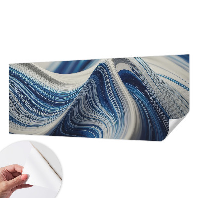 Baby room wall mural with a harmonious abstract design