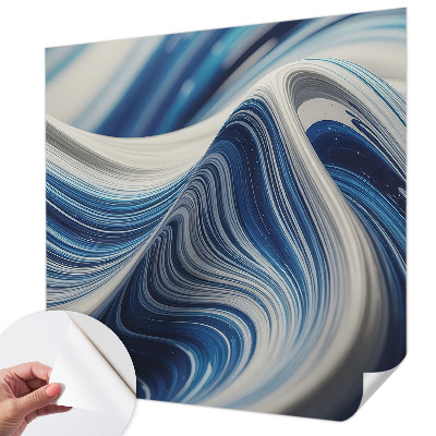 Baby room wall mural with a harmonious abstract design