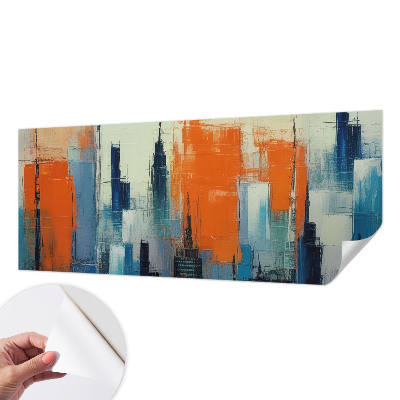 Children's wall mural Abstract city