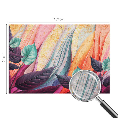 Peel and stick wallpaper mural Abstract leaves