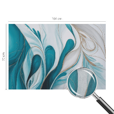 Self-adhesive wall mural Fluid patterns
