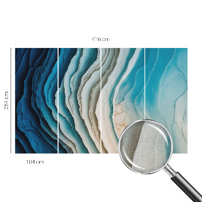 Self-adhesive photo wallpaper with a 