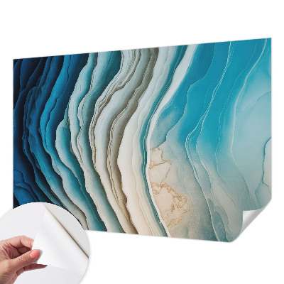 Self-adhesive photo wallpaper with a 