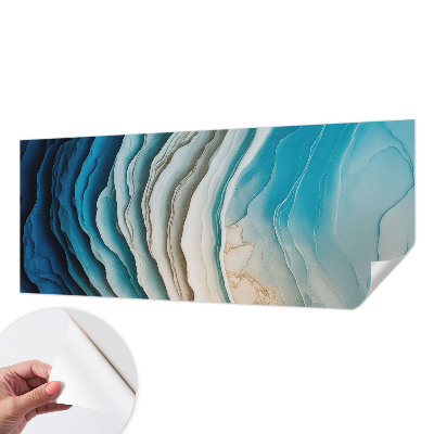 Self-adhesive photo wallpaper with a 