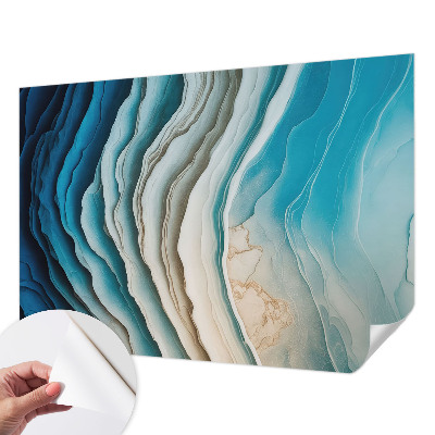 Self-adhesive photo wallpaper with a 