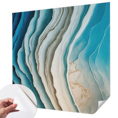 Self-adhesive photo wallpaper with a 