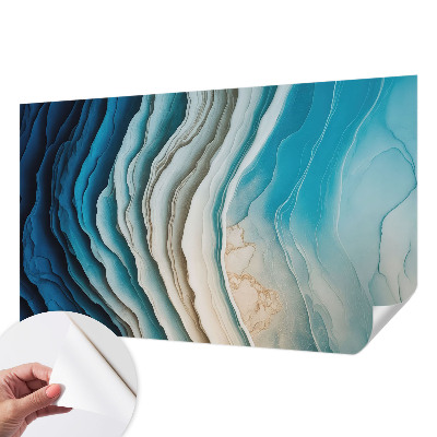 Self-adhesive photo wallpaper with a 