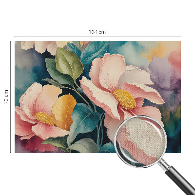 Removable wall mural wallpaper Floral elegance