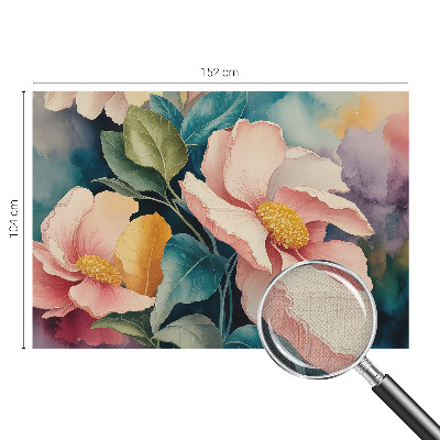 Removable wall mural wallpaper Floral elegance