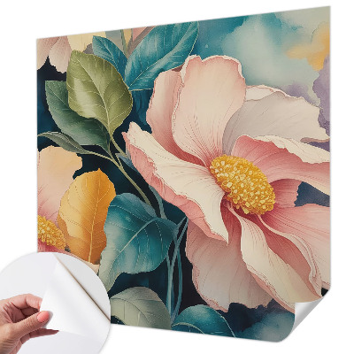 Removable wall mural wallpaper Floral elegance