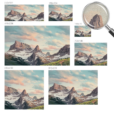 Removable wall mural Mountain panorama
