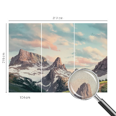 Removable wall mural Mountain panorama