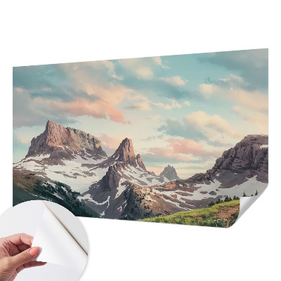 Removable wall mural Mountain panorama