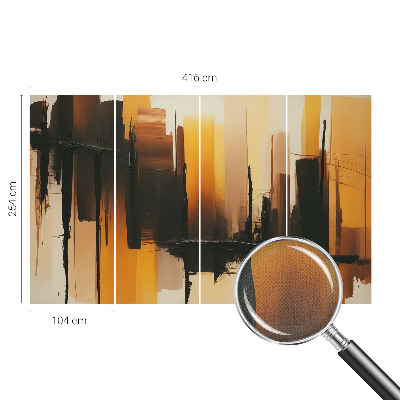 Peel and stick wall mural for kids' room with vertical stripes