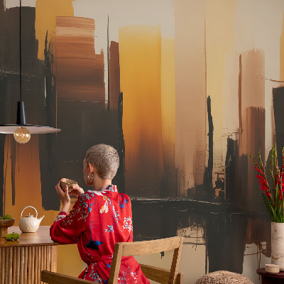 Peel and stick wall mural for kids' room Vertical stripes