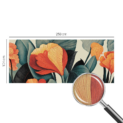 Nursery wall mural Colorful flowers