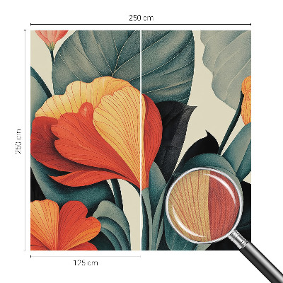 Nursery wall mural Colorful flowers