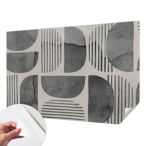 Baby room wall mural Geometric shapes