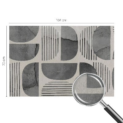 Baby room wall mural Geometric shapes