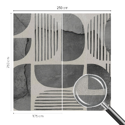 Baby room wall mural Geometric shapes
